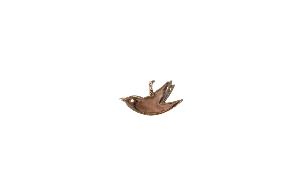 Veronique Gabai Bird Charm Anhänger Gold vergoldet