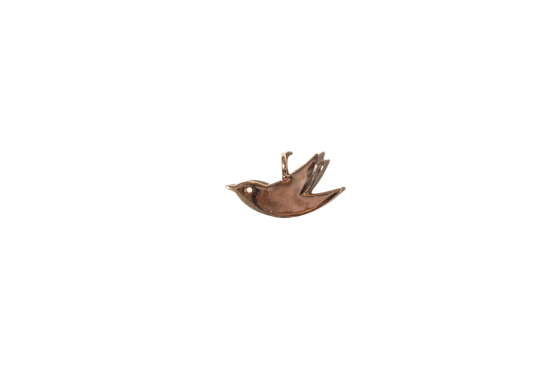 Veronique Gabai Bird Charm Anhänger Gold vergoldet