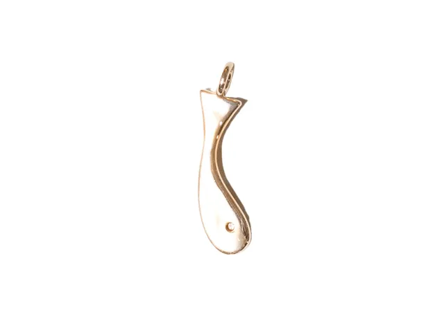 Veronique Gabai Fish Charm Anhänger 18K Gold Vergoldet