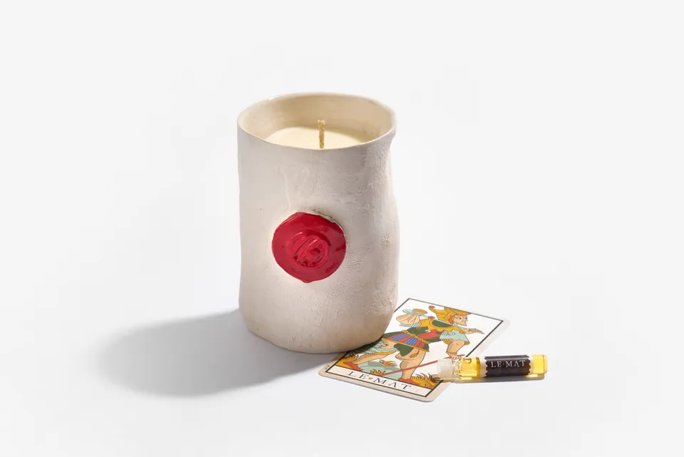 Mendittorosa Home Spirits Le Mat Duftkerze Glas Holzig