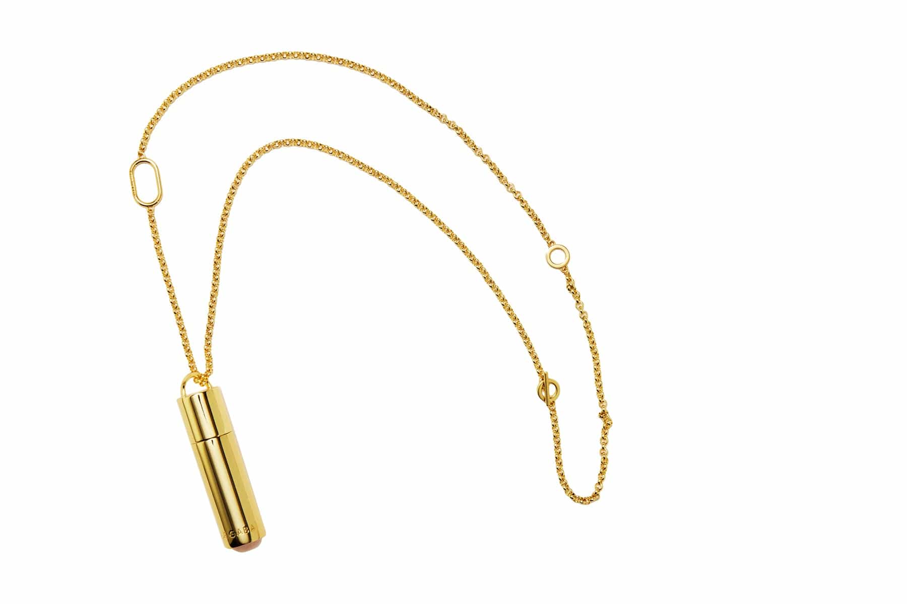 Veronique Gabai Le Spritz by Kelly Rutherford Halskette Gold Rosenquarz