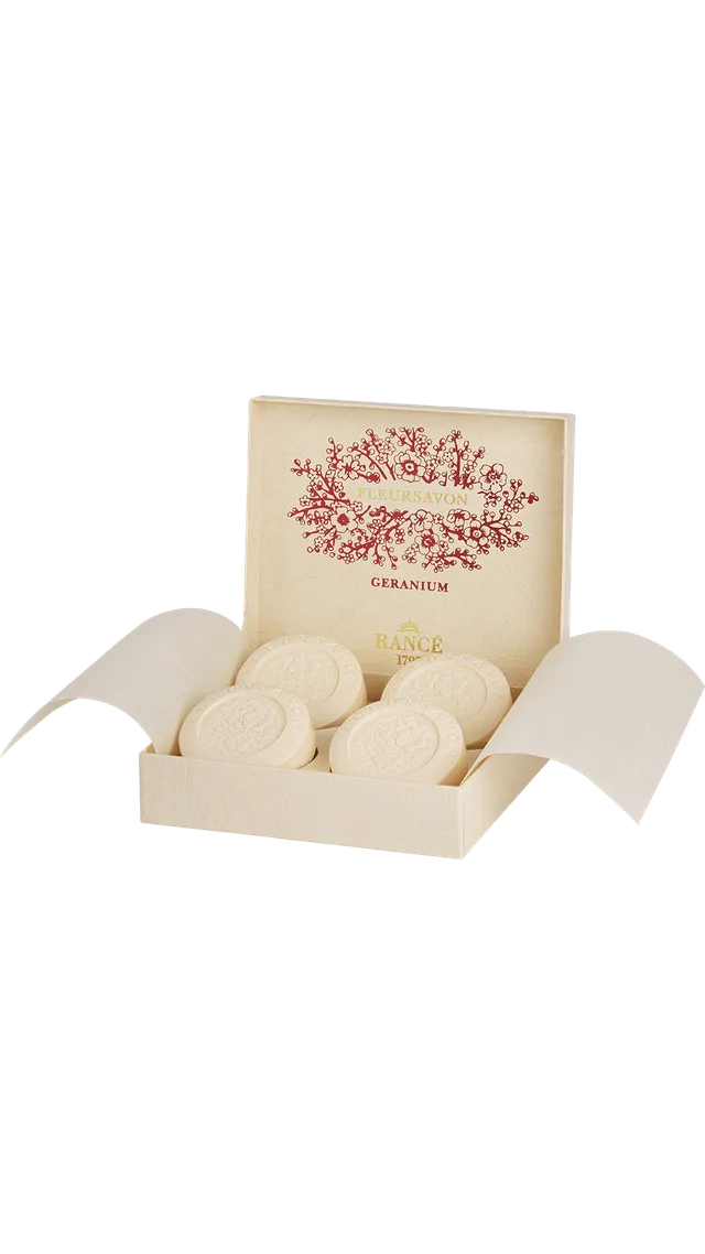 Rancé Fleursavon Geranium Parfumseife 4 x 100 g Blumig