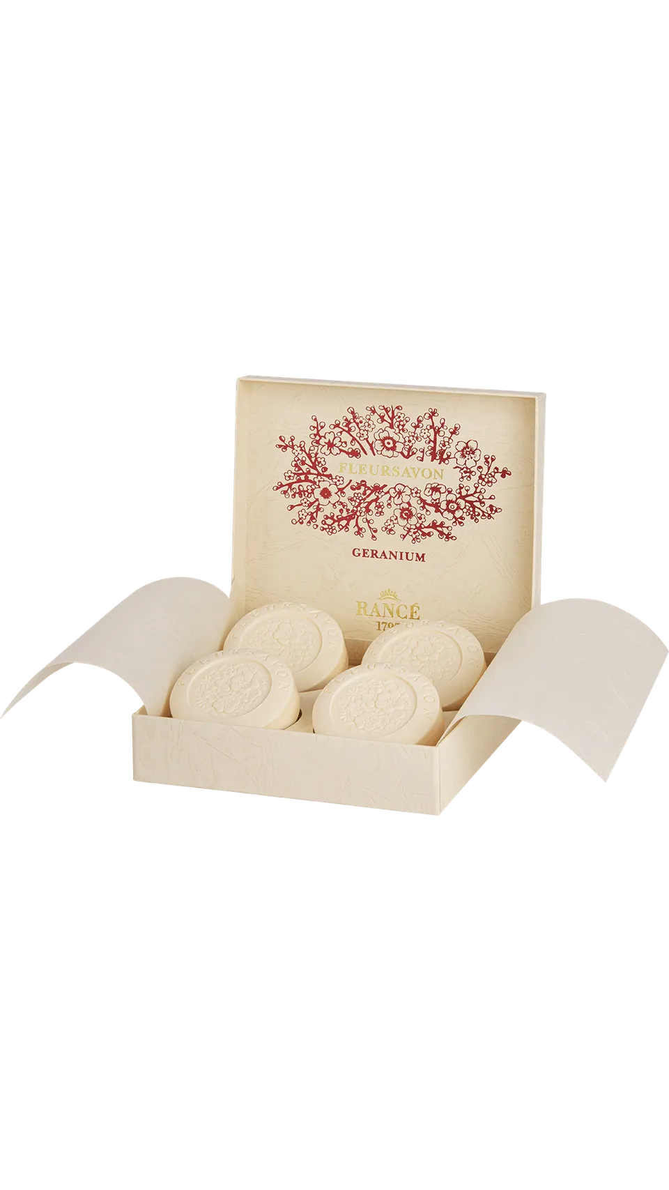 Rancé Fleursavon Geranium Parfumseife 4 x 100 g Blumig