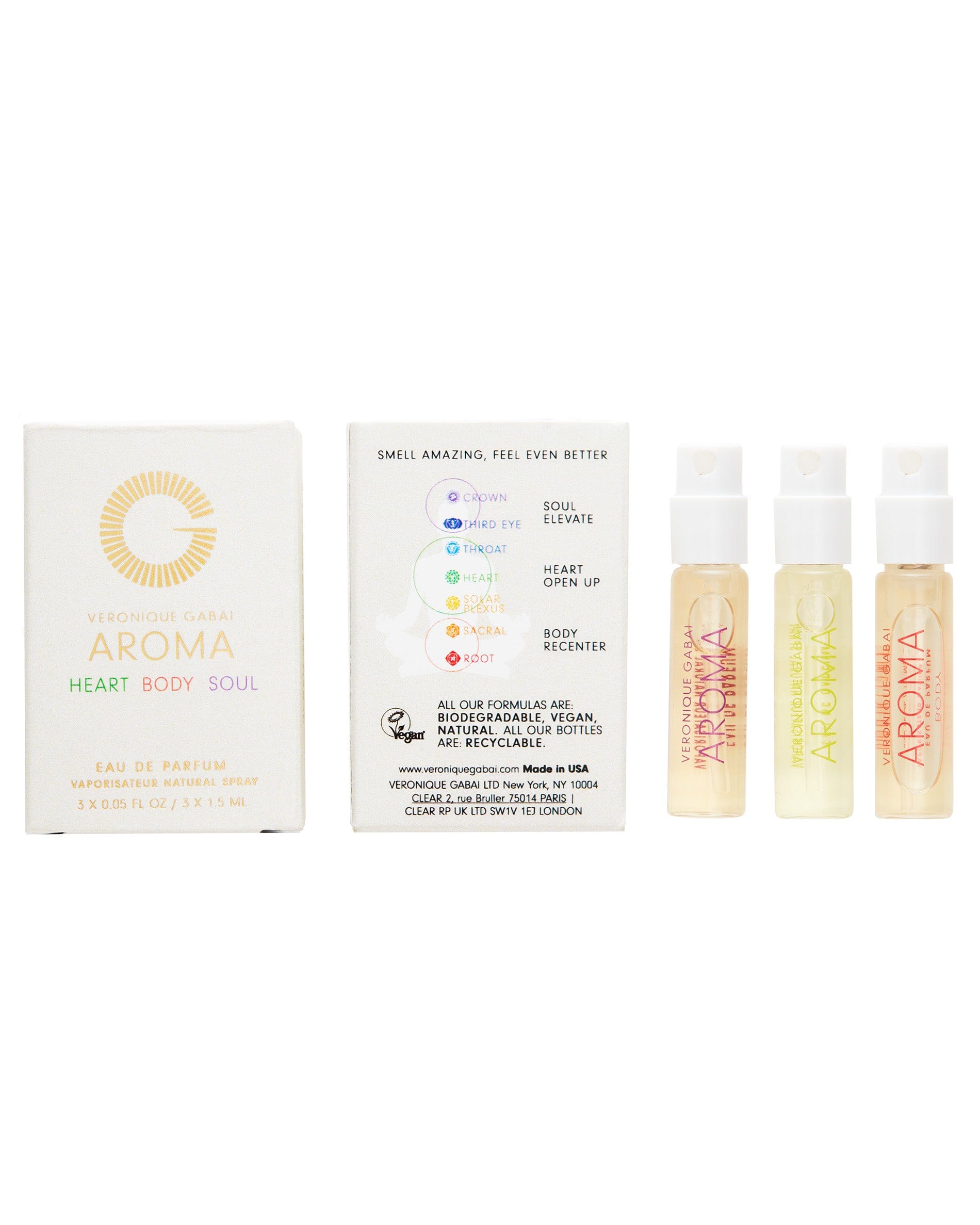Veronique Gabai Aroma Discovery Set 3x1,5 ml Heart Body Soul