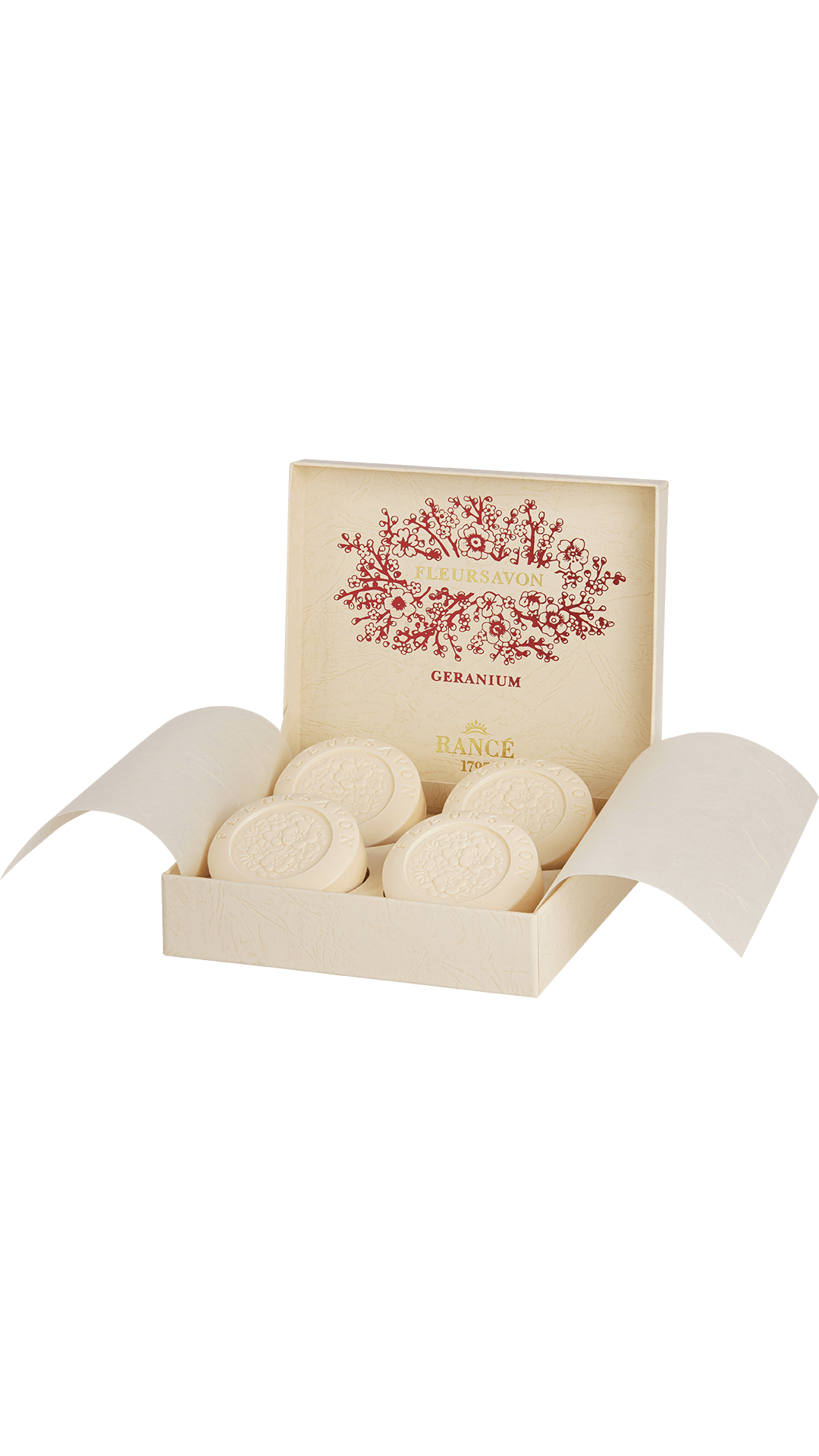 Rancé Fleursavon Geranium Parfumseife 4 x 100 g Blumig