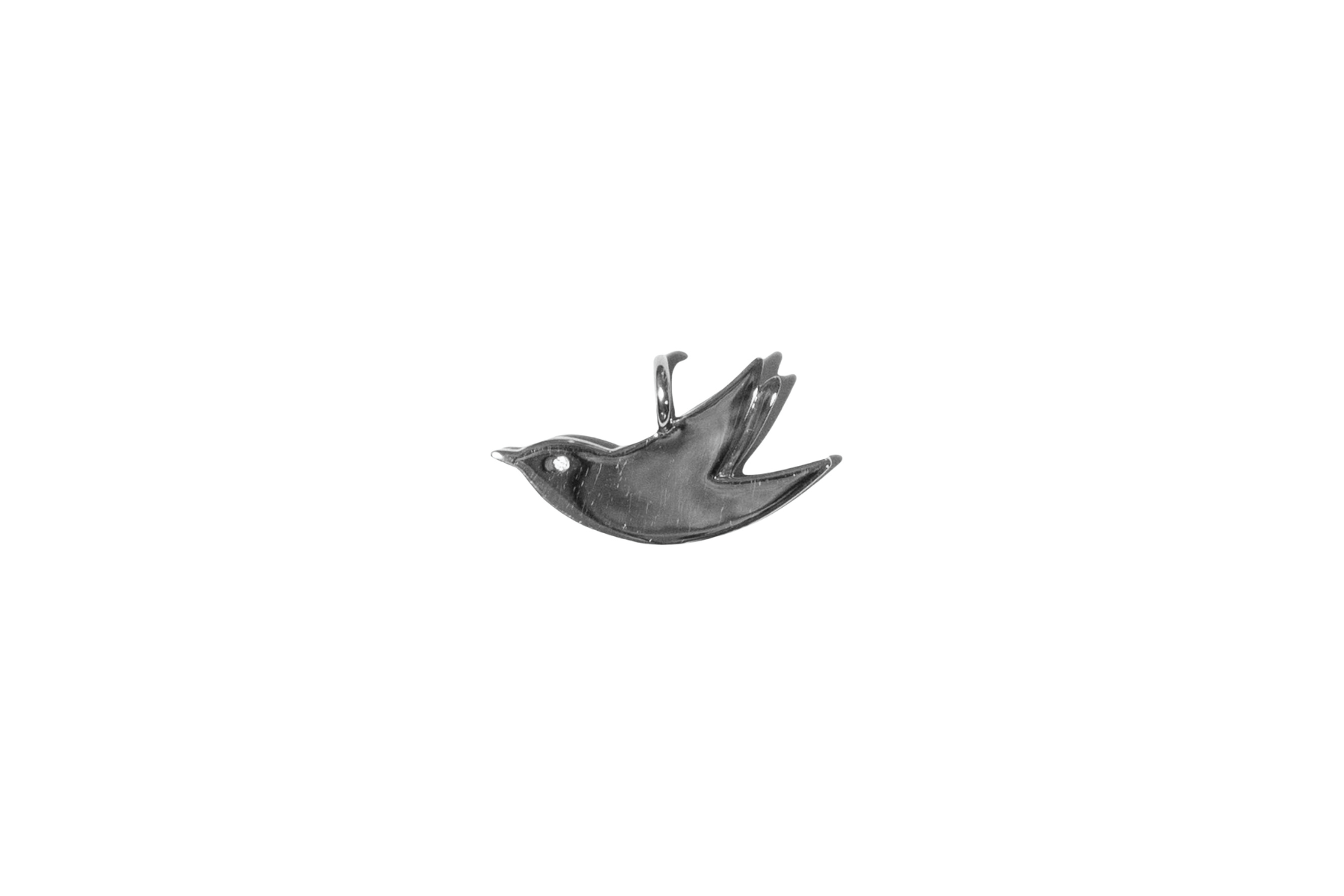 Veronique Gabai Bird Charm Anhänger Sterlingsilber Silber