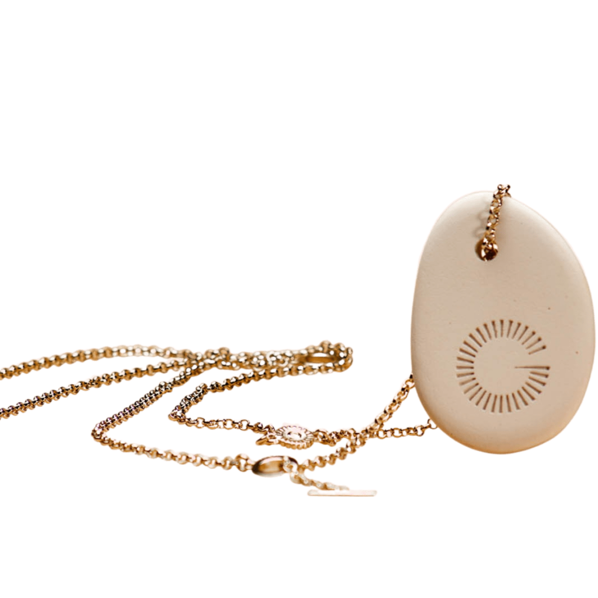 Veronique Gabai Jewelry Pebble Set Kette weiß Gold Sur La Plage